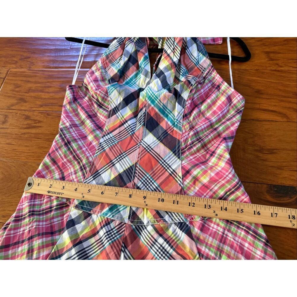 Pilcro Patchwork Halter Midi Dress Anthropologie Cotton Boho Summer XS - Picture 14 of 16